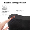 Multifunctional Neck Massager Shoulder Waist Back Car Home Cervical Massage Pillow 3 speeds : uk Stock, 4 Days Free Delivery - Image 2