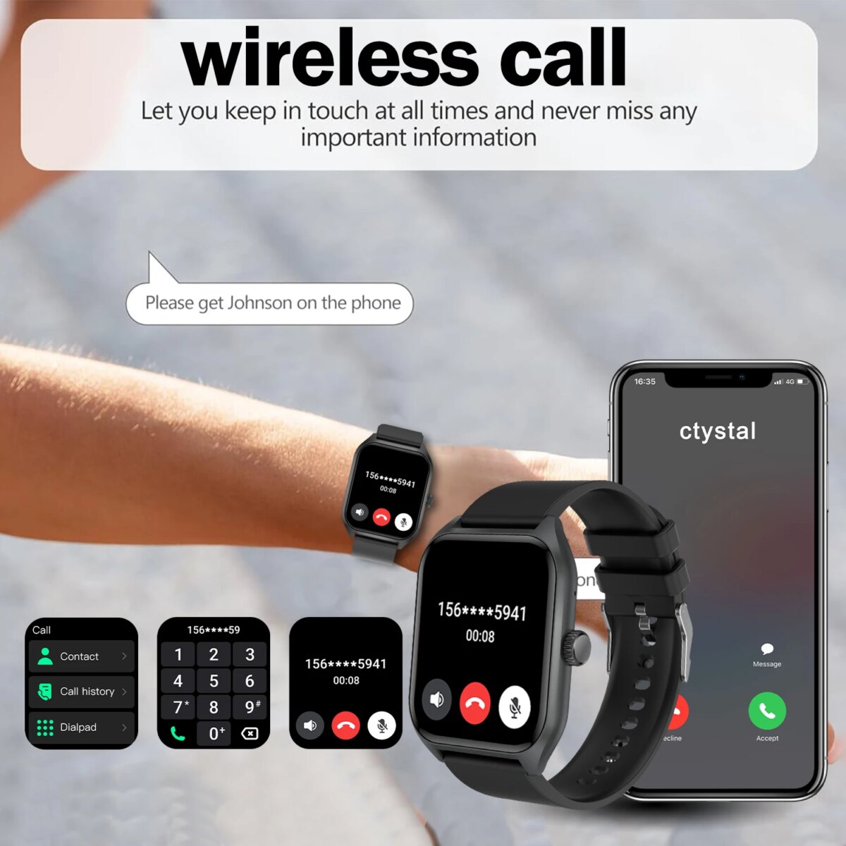 AI Voice Assistant Smart Watch for Men Women, 1.96'' HD Screen Activity Trackers with 100+Sports/ Sleep/ Heart Rate Monitor: uk Stock, 4 Days Free Delivery, & No Order Amount limit - Image 4