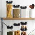 【Lifeideas】7Pcs Airtight Food Storage Containers with Clasp Lids Plastic Clear Jars with Easy Lock Lid Kitchen Pantry Organize: uk Stock, 4 Days Free Delivery, - Image 4