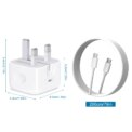 20W Fast Charger For iPhone 16 15 Pro Xiaomi Huawei Samsung C: uk Stock, 4 Days Free Delivery, & No Order Amount limitord PD Foldable Adapter Dual Type C To Type C Quick Charging Cable - Image 2