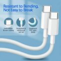20W Fast Charger For iPhone 16 15 Pro Xiaomi Huawei Samsung C: uk Stock, 4 Days Free Delivery, & No Order Amount limitord PD Foldable Adapter Dual Type C To Type C Quick Charging Cable - Image 5
