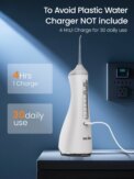 SEJOY Dental Oral lrrigator for Men Women Teeth Cleaner Portable Dental Water Flosser 4 Modes IPX7 Mouth Washing Machine: uk Stock, 4 Days Free Delivery, & No Order Amount limit - Image 3