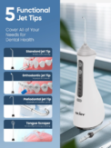 SEJOY Dental Oral lrrigator for Men Women Teeth Cleaner Portable Dental Water Flosser 4 Modes IPX7 Mouth Washing Machine: uk Stock, 4 Days Free Delivery, & No Order Amount limit - Image 2