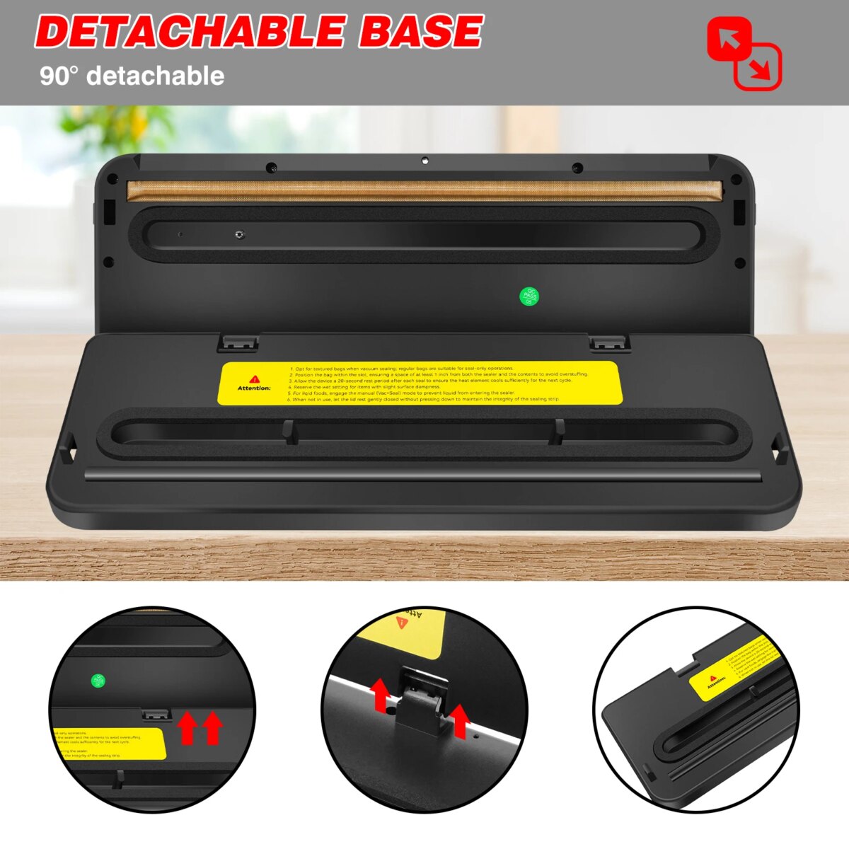 Vacuum Sealer,Automatic Food Vacuum Sealer,5 modes,with 10 sealing pockets and built-in cutter for sealing of wet and dry food: uk Stock, 4 Days Free Delivery - Image 6