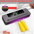 Vacuum Sealer,Automatic Food Vacuum Sealer,5 modes,with 10 sealing pockets and built-in cutter for sealing of wet and dry food: uk Stock, 4 Days Free Delivery - Image 5