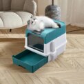Tieker fully enclosed UV sterilizing cat litter box top entry splash-proof cat toilet large capacity : uk Stock, 4 Days Free Delivery - Image 3