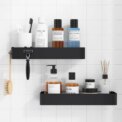 Shower Caddy - 2 Pack Rustproof Shower Organizer, Drill-Free & Quick-Dry Shower Shelf for Inside Shower with 4 Hooks: uk Stock, 4 Days Free Delivery
