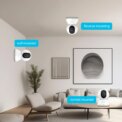 Blurams 2.4＆5G WiFi Indoor Camera, 2K, 360° PTZ Pet Dog IP CCTV Camera with Phone App, 2-Way Talk, Night Vision, for Home Security: uk Stock, 4 Days Free Delivery - Image 6
