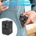 Universal Travel Adapter 1 USB+1 Type-C Charger Wall Charger AC Power Adapter USA EU UK AUS Converter Adapter USB Charge: uk Stock, 4 Days Free Delivery - Image 5
