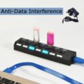 High Speed 7 Ports USB 3.0 HUB Power Splitter Extender Cable With UK Adapter: uk Stock, 4 Days Free Delivery - Image 2