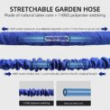 100ft Expandable Garden Hose, Flexible and Lightweight Water Hose with High Pressure Nozzle, Durable and Tangle-Free (Blue): uk Stock, 4 Days Free Delivery - Image 6