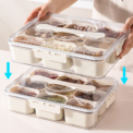 Divided Serving Tray Food Dispenser Kitchen Storage Box 9 Compartments Snack Box for Candy, Nuts, Cookies, Fruit Storage Box: uk Stock, 4 Days Free Delivery - Image 5