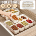 Divided Serving Tray Food Dispenser Kitchen Storage Box 9 Compartments Snack Box for Candy, Nuts, Cookies, Fruit Storage Box: uk Stock, 4 Days Free Delivery