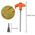 6/20/40Pc Screw In Tent Pegs Drill Top Hard Ground Camping Awning Pegs Camping Ground Sheet Anchor Hard Ground Awning Pegs: uk Stock, 4 Days Free Delivery - Image 5