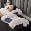 2PCS Knitted SPA Massage Neck Pillow Cervical Orthopedic Neck Pillow Soft Adjustable Ergonomic Contour Support Pillow: uk Stock, 4 Days Free Delivery, & No Order Amount limit