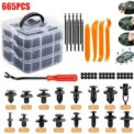 665PCS Car Body Fastener Clips Push Rivets Retainer Door Screw Panel Bumper Trim: uk Stock, 4 Days Free Delivery, & No Order Amount limit