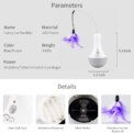 Cat Interactive Toys Funny Feather Kitten Teaser Indoor Play Automatic Toy Gift Cat Feather Toy: uk Stock, 4 Days Free Delivery, & No Order Amount limit - Image 4