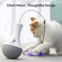 Cat Interactive Toys Funny Feather Kitten Teaser Indoor Play Automatic Toy Gift Cat Feather Toy: uk Stock, 4 Days Free Delivery, & No Order Amount limit - Image 5