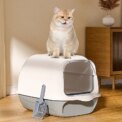 Voltsify Detachable Cat Litter Box with 180° Flip-Top & Scoop & Deodorant, 35cm W x 50 cm D x 35 cm H: uk Stock, 4 Days Free Delivery, & No Order Amount limit - Image 3