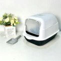 Voltsify Detachable Cat Litter Box with 180° Flip-Top & Scoop & Deodorant, 35cm W x 50 cm D x 35 cm H: uk Stock, 4 Days Free Delivery, & No Order Amount limit - Image 4