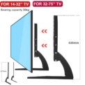 TV Bracket For 14-32 inch For 32-75inch TV Universal Fixed TV Stand Holder Universal Table Top TV Stand Pedestal TV Stand Legs: uk Stock, 4 Days Free Delivery, & No Order Amount limit