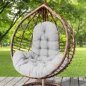 Voltsify Hanging Egg Chair Thick Cushion Swing Chair Pad, Light Grey: uk Stock, 4 Days Free Delivery, & No Order Amount limit - Image 4