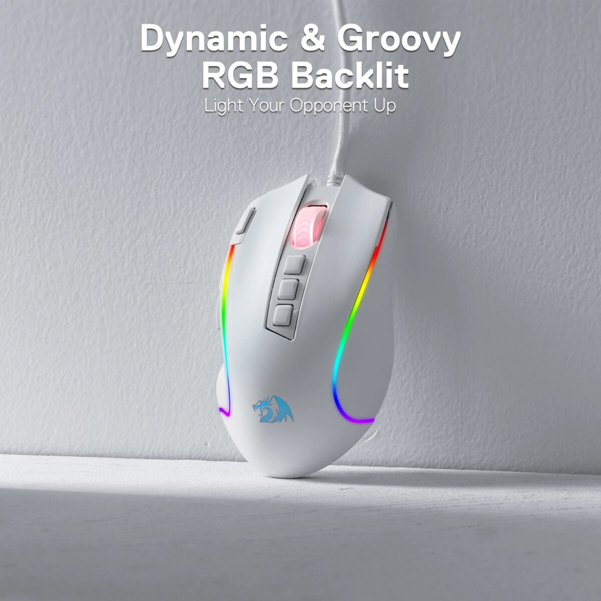 Redragon M612 Predator RGB Gaming Mouse 8000 DPI Wired Optical with 11 Programmable Buttons, White: uk Stock, 4 Days Free Delivery, & No Order Amount limit - Image 5