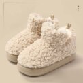Snow Boots Plush Warm Ankle Boots For Women Men Winter Shoes Windproof Lightness Cotton Boots Couple Female Winter Shoes Booties