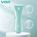 VGR Washable Baby Hair Clipper Professional Electric Children Cordless Head Hair Trimmer For Kids V-150 - Image 4