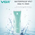 VGR Washable Baby Hair Clipper Professional Electric Children Cordless Head Hair Trimmer For Kids V-150 - Image 5