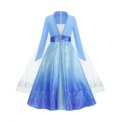 Disney Elsa Anna Princess Dresses Girl Mesh Sequin Dress Kids Cosplay Frozen Snow Queen Costumes Carnival Birthday Party Gowns - Image 5