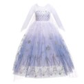 Disney Frozen Elsa Anna Princess Dresses Girls Mesh Sequin Dress Kids Cosplay Snow Queen Costumes Carnival Birthday Party Gowns - Image 4