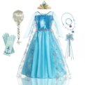 Girls Snow Queen Kids Costumes Girls Carnival Party Prom Gown Elsa Robe-Playing Children Clothing Princess Dress Birthday Dress