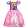 Disney Rapunzel Princess Dress Girl Purple Puff Sleeve Cosplay Tangled Costume Halloween Vestido Kids Birthday Ball Gown Clothes - Image 4