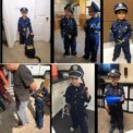Boys Police Cosplay Costumes Kids Police Playsets Halloween Christmas Party Clothes Send Whistle Walkie Talkie Binoculars Gift - Image 2