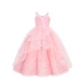 2025 New Summer Girls Elegant Dresses For Children's Birthday Party Pink Sequin Slip Dress Princes Dance Party Dresses For Girls - Image 3