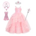 2025 New Summer Girls Elegant Dresses For Children's Birthday Party Pink Sequin Slip Dress Princes Dance Party Dresses For Girls - Image 4