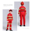 Kids Firefighter Halloween Cosplay Uniform Toys Children Sam Firemen Role Work Clothing Suit Boy Girl Performance Party Costumes - Image 4
