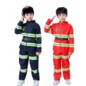 Kids Firefighter Halloween Cosplay Uniform Toys Children Sam Firemen Role Work Clothing Suit Boy Girl Performance Party Costumes - Image 3