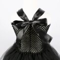 Disney Girls Cosplay Halloween Maleficent Dark Black Tutu Dress Kids Evil Queen Black Mesh Princess With Wings Shawl Costume 12T - Image 6