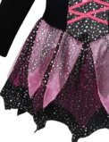 4 Pieces Witch Clothing Set Dress+Hat+Wand+Bag Girls Halloween Wizard Costume 2024 Kid Make up Party Hag Witch Apparel Vestidos - Image 6