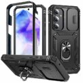 360 Full Protection Phone Case For Samsung Galaxy A17 A16 A15 A56 A55 A26 A06 A35 A34 A54 Case Armor Car Magnet Ring Stand Cover