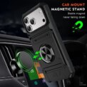 Heavy Duty Magnetic Rotated Ring Holder Phone Case For IPhone 17 Air 16 15 14 Plus 13 Pro Max Anti-Drop Wallet Protection Cover - Image 3