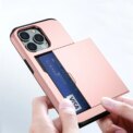Case For iPhone 16e 15 14 13 12 11 16 Pro Max Mini XS XR 7 8 Plus SE Slide Wallet Card Slot Hard PC Heavy Duty Protective Cover - Image 6