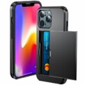 Case For iPhone 16e 15 14 13 12 11 16 Pro Max Mini XS XR 7 8 Plus SE Slide Wallet Card Slot Hard PC Heavy Duty Protective Cover