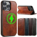 SUTENI Magsafe Leather Phone Case For iPhone 12 13 14 15 16 17 Pro Max Plus Flip Cover Wallet For Men Card Holder - Image 6