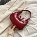 Women Leather Shoulder Bag Casual Vintage Tote Bag Zipper Retro Handbag PU Armpit Bag Travel Dating Purse - Image 3