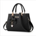 Elegant Women Messenger Bags with flower pendant Office Ladies Totes Pure Handbag for female Crossbody Shoulder Bags - Image 2