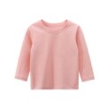 7 Colours Children's T-shirt Cotton Long Sleeve Solid Colour Base Coat Leisure Wear Boys Girls Tops Kids Clothes - Image 2