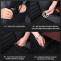 Car Back Seat Organizer Storage Bag with Foldable Table Tray Tablet Holder Tissue Box - Image 5
